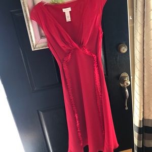 Beautiful red silky dress